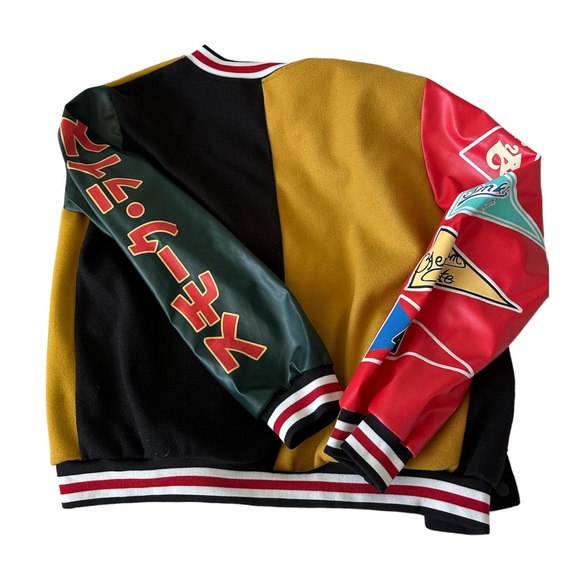 Letterman graphic leather jacket - Picture 2 of 3